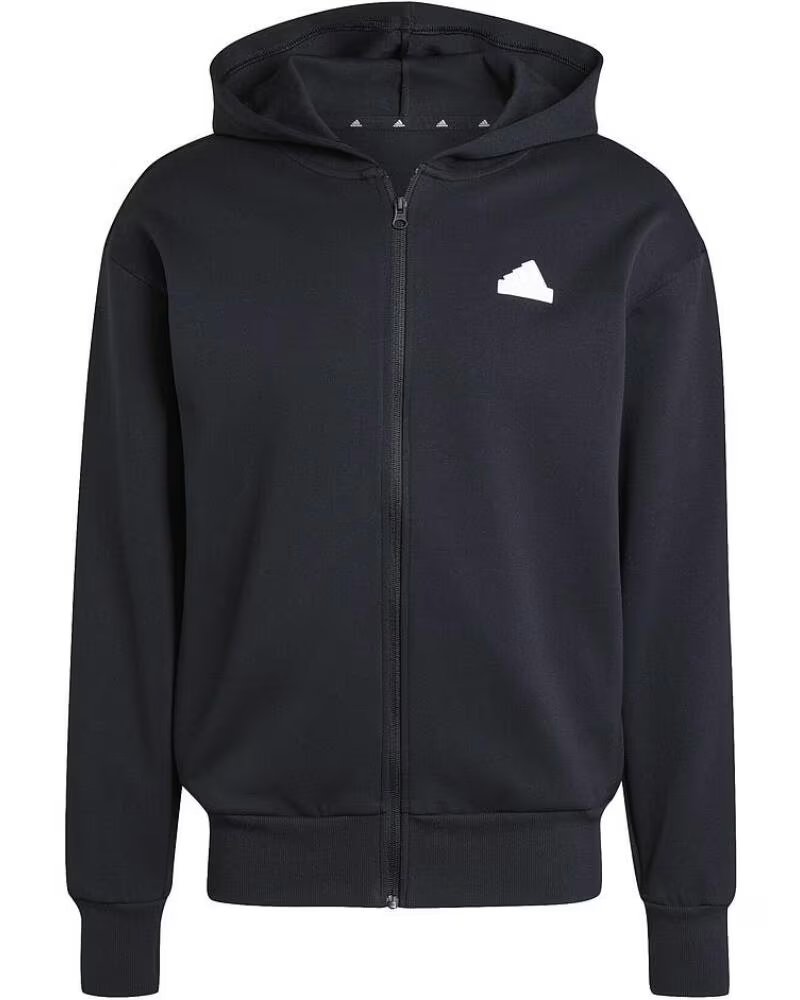 ADIDAS KAPUZENPULLOVER MIT REISSVERSCHLUSS FUTURE ICONS BOUBLENIT JI6324 SCHWARZ NEGRO