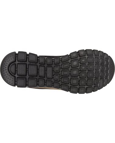 SKECHERS ZAPATILLAS GET CONNECTED DORADO 12615-BKRG CASUAL MUJE NEGRO