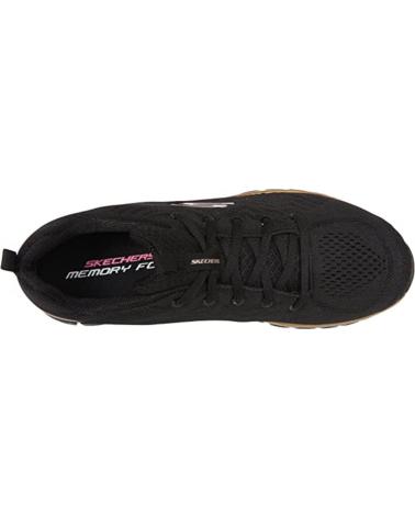 SKECHERS ZAPATILLAS GET CONNECTED DORADO 12615-BKRG CASUAL MUJE NEGRO