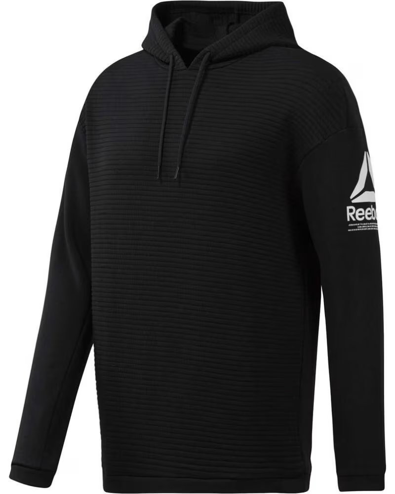REEBOK SWEATSHIRT WOR FLEECE OTH HOOD EC0880 NEGRO