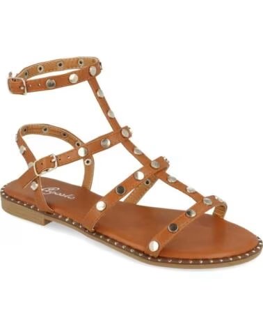 SPORT3PUNTO0 FLACHE NIETEN-SANDALEN TF2255-CAMEL VARIOS COLORES