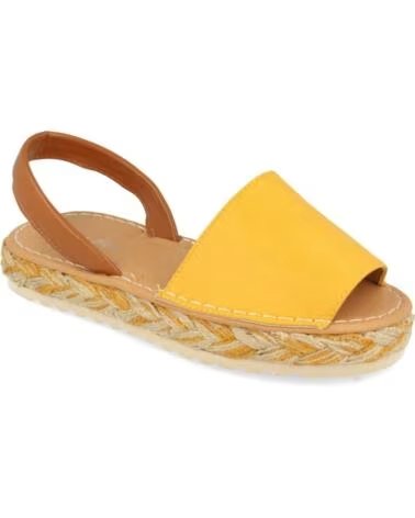 SPORT3PUNTO0 3S11 SANDALIA PLANA DE YUTE AMARILLA VARIOS COLORES