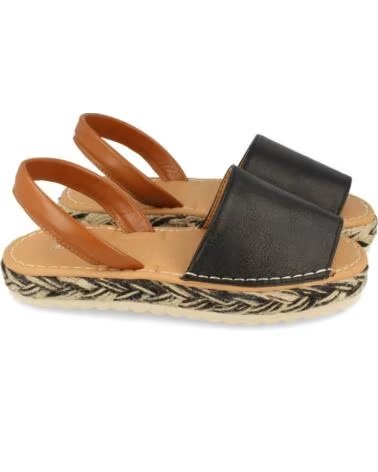 SPORT3PUNTO0 3S11 SCHWARZ MENORQUINISCHE LEDERSANDALEN VARIOS COLORES
