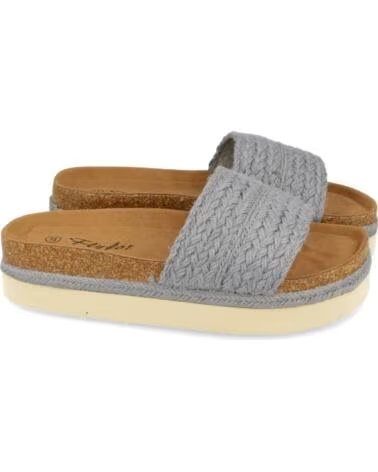 SPORT3PUNTO0 M181 SANDALES PLATEFORME TRESSÉES GRIS VARIOS COLORES