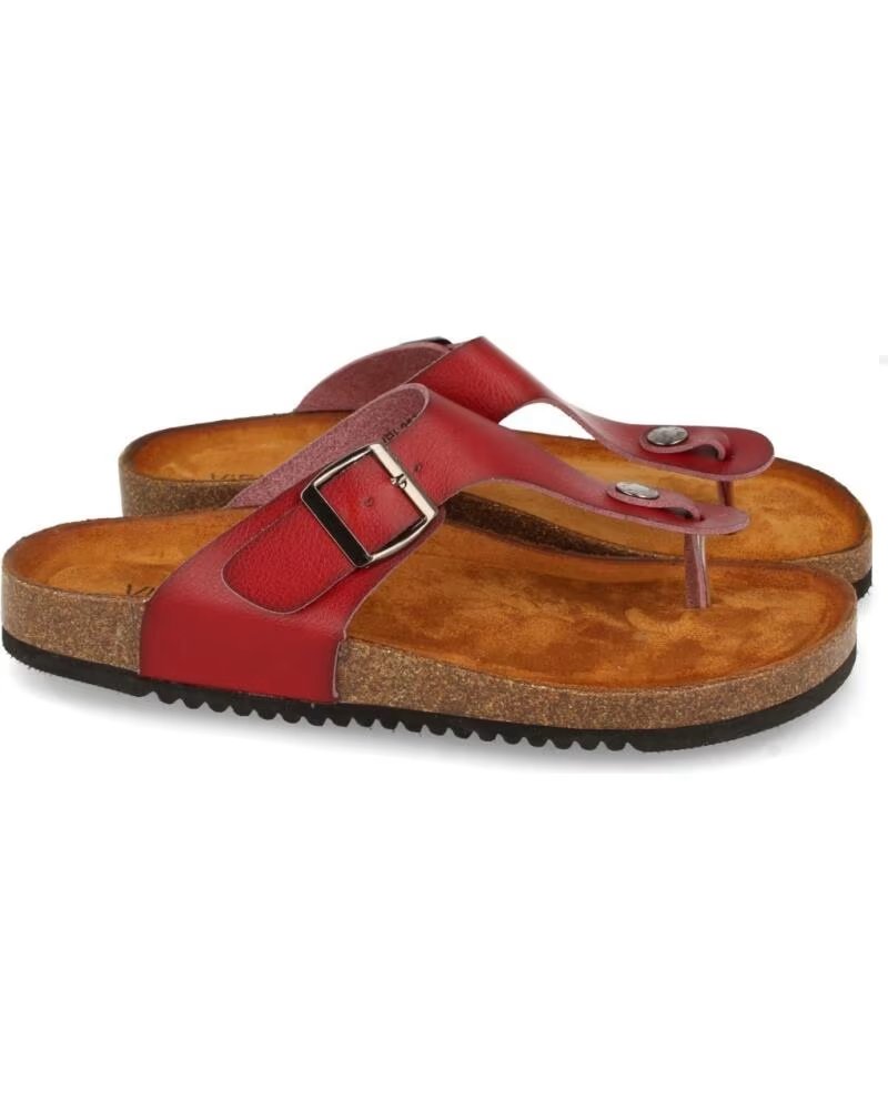 SPORT3PUNTO0 VR1-267 SANDALIAS DE DEDO ROJAS DE PIEL VARIOS COLORES