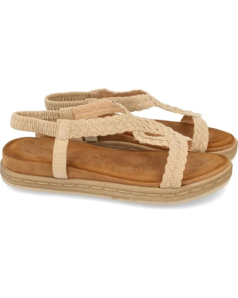 SPORT3PUNTO0 1AF-1208 BEIGE SANDALIAS PLANAS TRENZADAS MUJER VARIOS COLORES