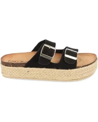 SPORT3PUNTO0 21302 SANDALIAS NEGRAS DOBLE HEBILLA CON PLATAFORMA VARIOS COLORES