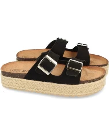 SPORT3PUNTO0 21302 SANDALIAS NEGRAS DOBLE HEBILLA CON PLATAFORMA VARIOS COLORES