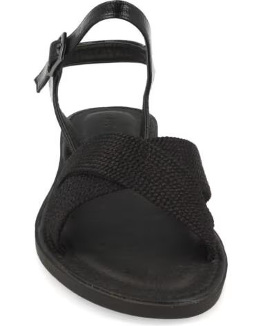 SPORT3PUNTO0 1DE-1154 SANDALIAS PLANAS DE PIEL NEGRA CON TIRAS CRUZADAS VARIOS COLORES