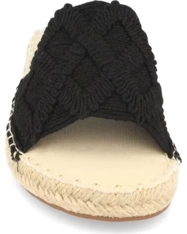 SPORT3PUNTO0 2S24 SCHWARZE FLACHE JUTE-SANDALEN VARIOS COLORES