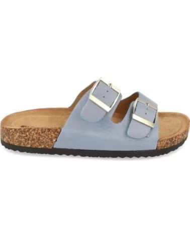 SPORT3PUNTO0 1AY-1056 SANDALIAS PLANAS DE DOBLE HEBILLA EN AZUL VARIOS COLORES