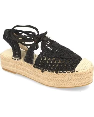 SPORT3PUNTO0 YZ19-58 ALPARGATA DE YUTE Y CROCHET NEGRO VARIOS COLORES