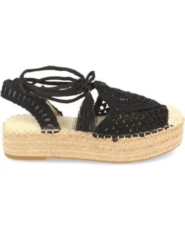SPORT3PUNTO0 YZ19-58 ALPARGATA DE YUTE Y CROCHET NEGRO VARIOS COLORES