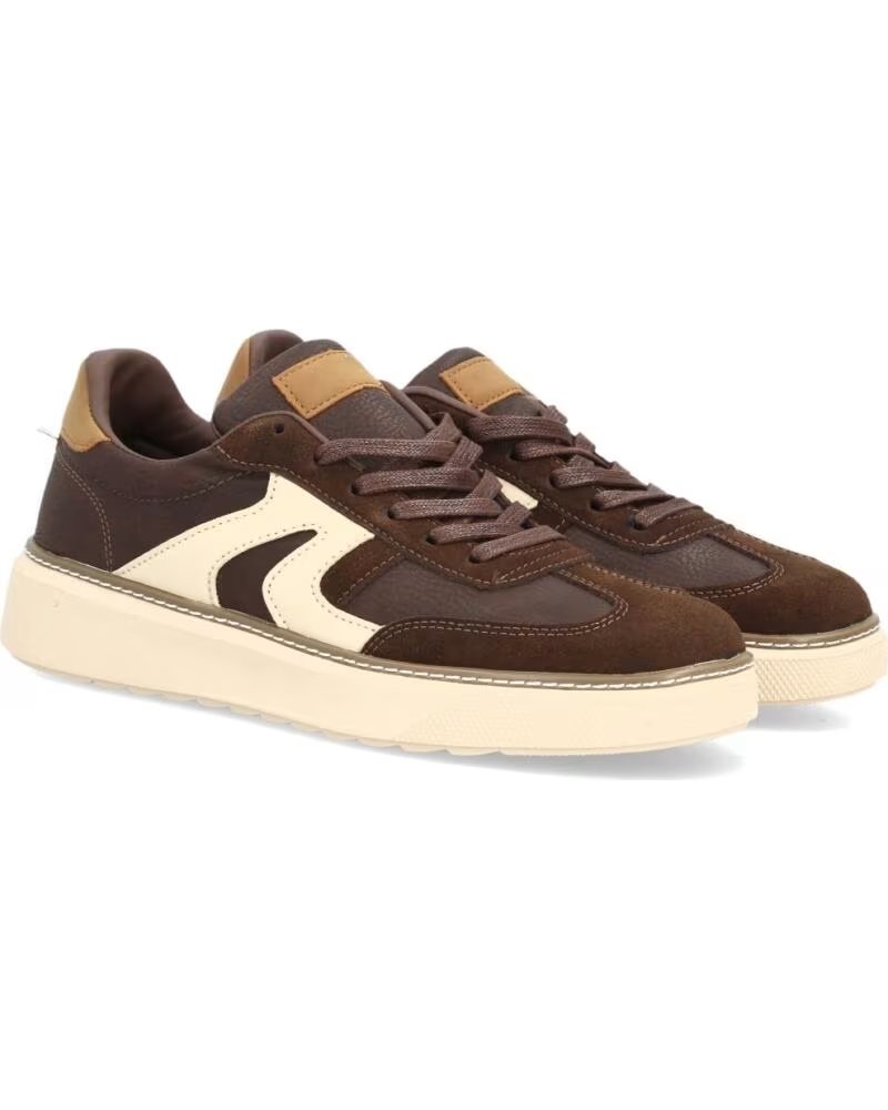 SPORT3PUNTO0 FC-512 ZAPATILLAS CASUAL DE PIEL MARRÓN VARIOS COLORES