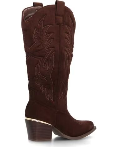 SPORT3PUNTO0 VR6-3320 BOTAS CAMPERAS DE CAÑA ALTA DE ANTE CON TACÓN Y DETALLES METÁLICOS VARIOS COLORES