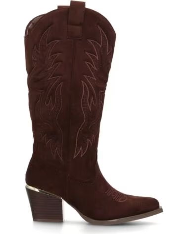 SPORT3PUNTO0 VR6-3320 BOTAS CAMPERAS DE CAÑA ALTA DE ANTE CON TACÓN Y DETALLES METÁLICOS VARIOS COLORES