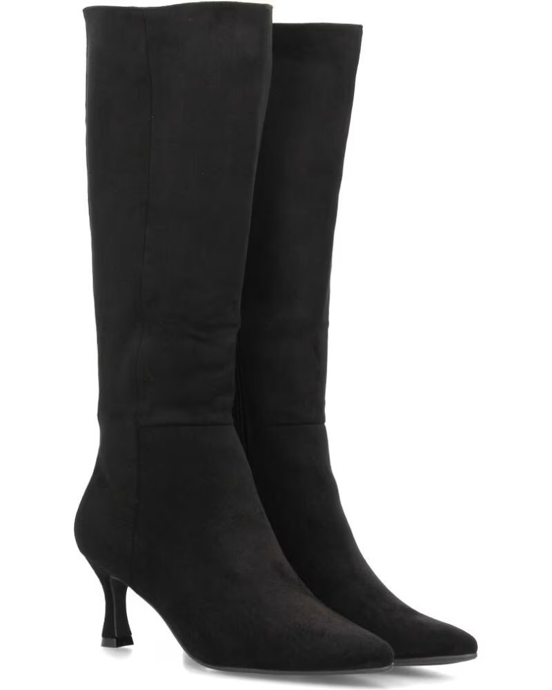 SPORT3PUNTO0 FZ552 BOTAS ALTAS DE ANTE NEGRO CON TACÓN FINO VARIOS COLORES