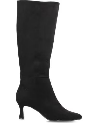 SPORT3PUNTO0 FZ552 BOTAS ALTAS DE ANTE NEGRO CON TACÓN FINO VARIOS COLORES