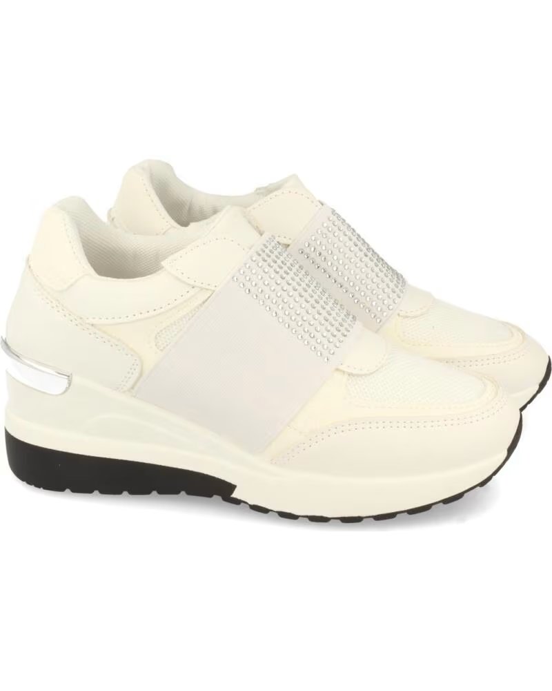 SPORT3PUNTO0 MY2708 ZAPATILLAS BLANCAS DECORADAS CON LENTEJUELAS VARIOS COLORES