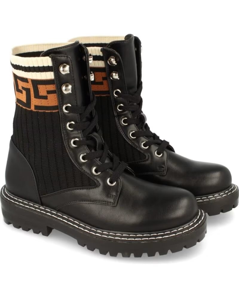 SPORT3PUNTO0 BOTAS MILITARES RQ523 NEGRAS CON CORDONES VARIOS COLORES