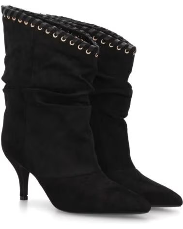 SPORT3PUNTO0 2568A HIGH-HEEL-STIEFELETTEN IM SLOUCHY-STIL MIT NIETEN-DETAILS VARIOS COLORES