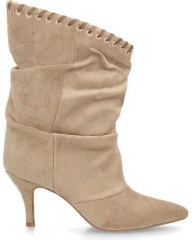 SPORT3PUNTO0 ABSATZ-STIEFELETTEN AUS KUNSTWILDLEDER 2568A-KAKI VARIOS COLORES