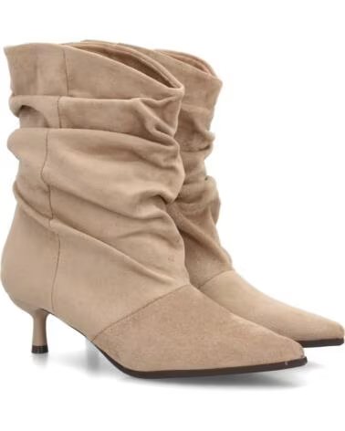SPORT3PUNTO0 STIEFELETTEN MIT ABSATZ UND FALTEN A-6018 BEIGE VARIOS COLORES
