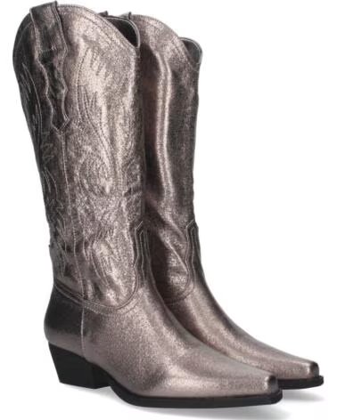 SPORT3PUNTO0 A-2442 WESTERNSTIEFEL COWBOYSTIEFEL AUS LEDER GRAU VARIOS COLORES