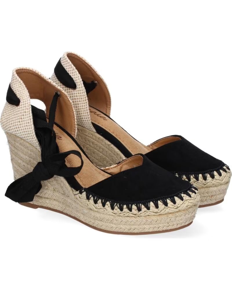 SPORT3PUNTO0 7Q9 ESPADRILLE COMPENSÉE NOIRE VARIOS COLORES