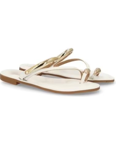 SPORT3PUNTO0 SANDALI BASSI RH66 BIANCO CON DETTAGLI DORATI DONNA VARIOS COLORES