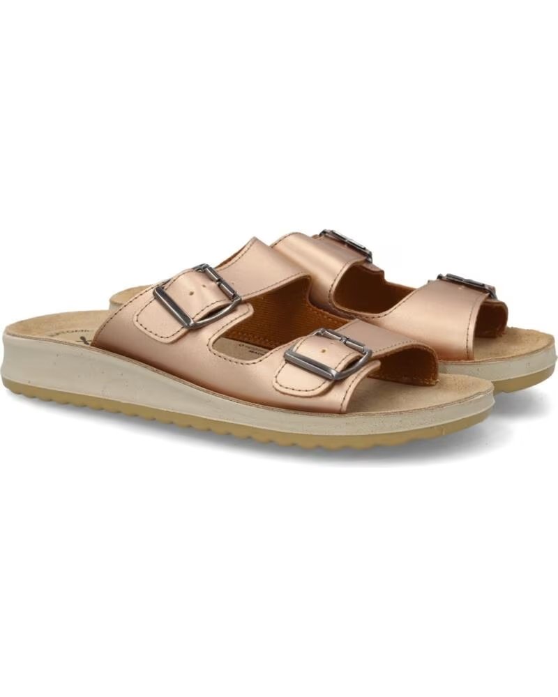 SPORT3PUNTO0 6533 FLACHE DAMENSANDALEN ROSA VARIOS COLORES