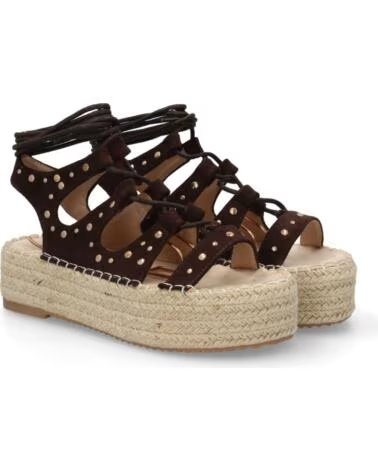 SPORT3PUNTO0 TF2935 SANDALIAS DE PLATAFORMA MARRÓN CON TACHUELAS VARIOS COLORES