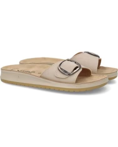 SPORT3PUNTO0 6545 FLACHE SANDALEN BEIGE MIT SCHNALLE VARIOS COLORES