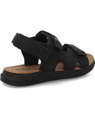 SPORT3PUNTO0 4855 BEQUEME SCHWARZE LEDERANDALEN VARIOS COLORES