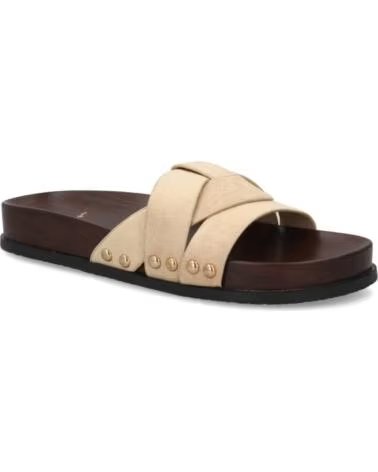 SPORT3PUNTO0 OH-578 FLACHE SANDALEN BEIGE VARIOS COLORES
