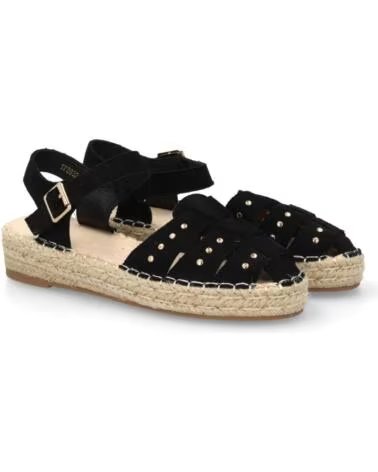 SPORT3PUNTO0 TF2932 WILDLEDERSANDALEN IM ESPADRILLES-STIL MIT NIETEN VARIOS COLORES