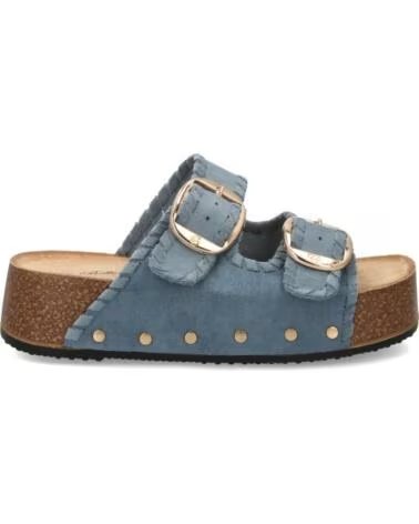 SPORT3PUNTO0 W93 BLAUE PLATEAU-SANDALEN MIT SCHNALLEN VARIOS COLORES