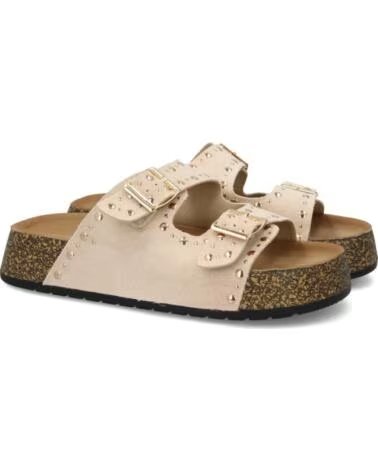 SPORT3PUNTO0 SANDALIAS PLANAS LS26-9 BEIGE TACHUELAS VARIOS COLORES