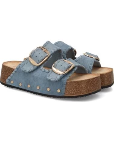 SPORT3PUNTO0 W93 BLAUE PLATEAU-SANDALEN MIT SCHNALLEN VARIOS COLORES