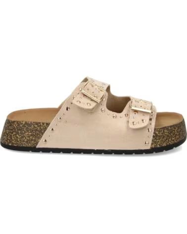 SPORT3PUNTO0 SANDALIAS PLANAS LS26-9 BEIGE TACHUELAS VARIOS COLORES