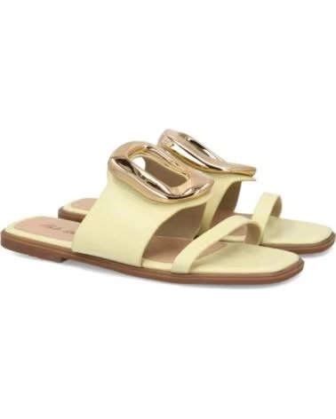 SPORT3PUNTO0 02025 SANDALIAS PLANAS AMARILLAS CON HEBILLA METÁLICA VARIOS COLORES