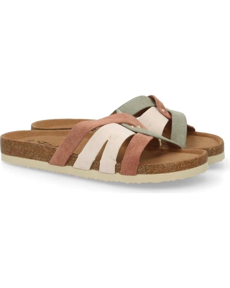 SPORT3PUNTO0 M300-ROSA FLACHE SANDALEN MEHRFARBIG VARIOS COLORES