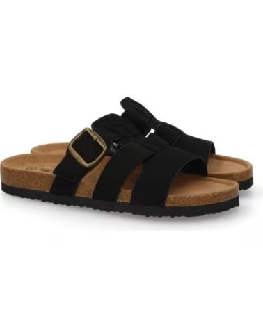 SPORT3PUNTO0 M295 SCHWARZE FLACHE SANDALEN MIT SCHNALLE VARIOS COLORES