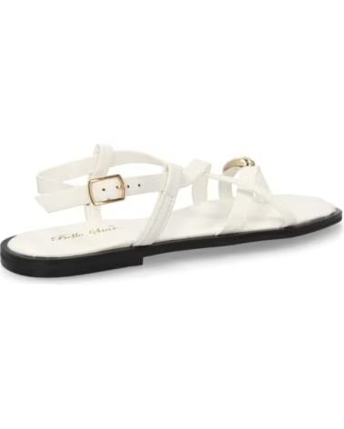 SPORT3PUNTO0 FLACHE SANDALEN L2887 WEISS VARIOS COLORES