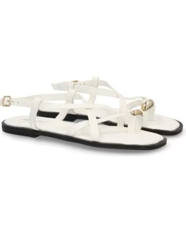 SPORT3PUNTO0 FLACHE SANDALEN L2887 WEISS VARIOS COLORES