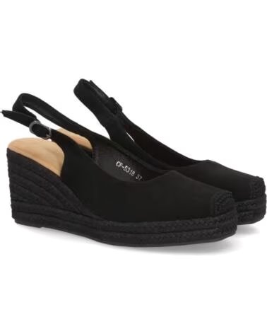 SPORT3PUNTO0 CF-5318 SCHWARZE KEILABSATZ-ESPADRILLE VARIOS COLORES