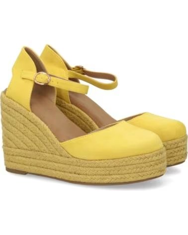 SPORT3PUNTO0 CF-5319 SANDALI CON ZEPPA, PLATEAU E CINTURINO ALLA CAVIGLIA GIALLO VARIOS COLORES