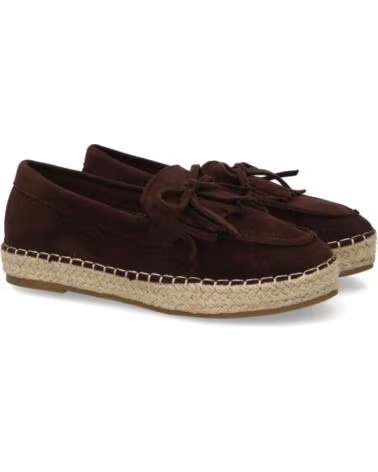 SPORT3PUNTO0 TF2702-CAFE WILDLEDER-ESPADRILLES MIT FRANSEN UND SCHLEIFE VARIOS COLORES
