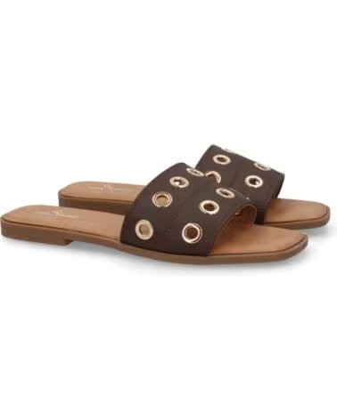SPORT3PUNTO0 TF2529 BRAUN FLACHE SANDALEN MIT ÖSEN VARIOS COLORES
