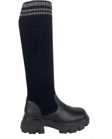 SPORT3PUNTO0 HQ1367 HOHE STRETCH-STRICK-LANGSCHAFTSTIEFEL MIT PROFILSOHLE VARIOS COLORES